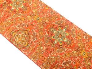 花唐草模様織出し全通袋帯